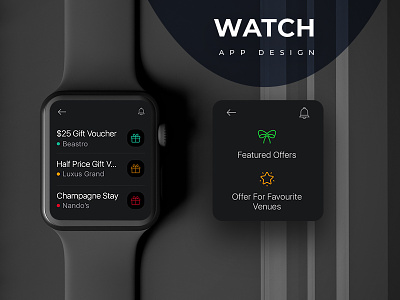 Reward Card (Watch App Design) application design watch app watch os