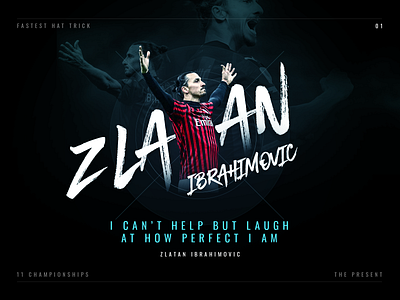 Homage to a perfect man brand branding cool design football gradient identity landingpage soccer sport web