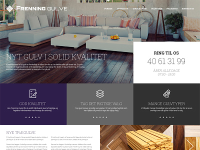 Frenning Gulve floor interior living parquet webdesign website