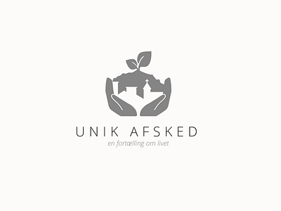 Unikafsked Logo church funeral life logo plant religion