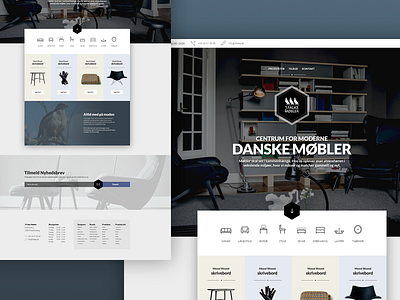 3 Falke Furnitures flat furniture landingpage ui ux webshop website