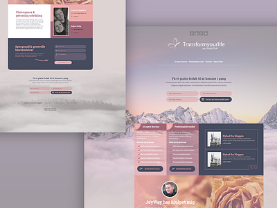 Joyway - Tranform your life colors landingpage nature website wellness