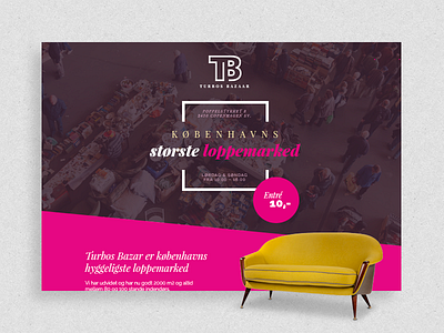 Turbos Loppemarked decoration design elegant flea furniture landingpage luxury market onepage ui usability website