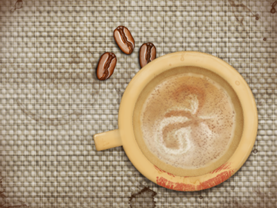 hot coffee cappuccino coffee illustration photoshop texture zen