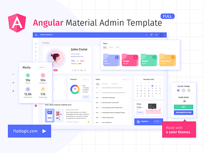 Angular  Material Admin Template