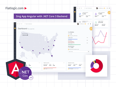 Sing App Angular NET Core 3 admin template angular app backend dashboad dashboard interface net core net core template trendy ui web