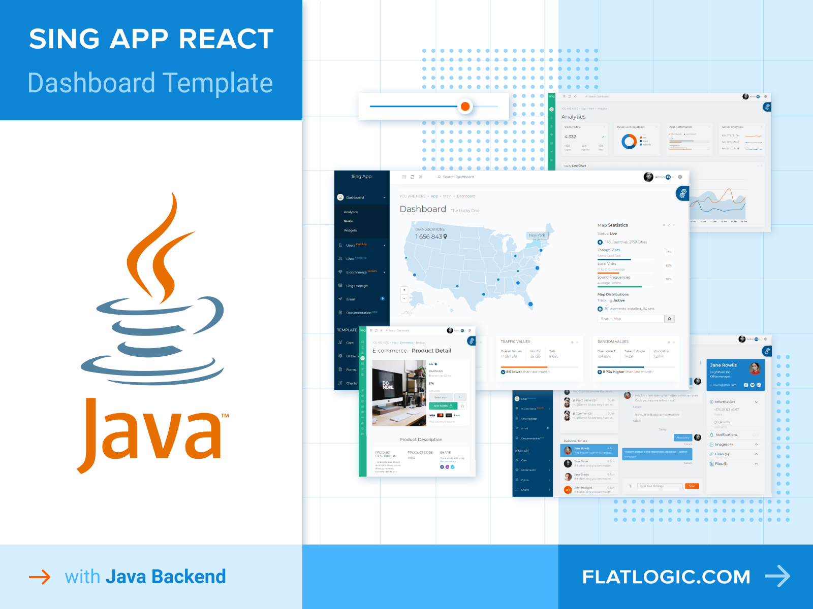 java backend with react