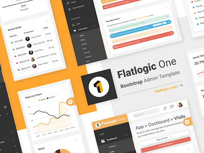 FLATLOGIC ONE BOOTSTRAP TEMPLATE admin template app bootstrap bootstrap admin bootstrap template dashboad dashboard design design 2020 trendy ui ux web web development webdev