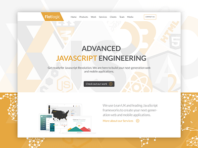 Flatlogic Website business css graphic design js main page site ui ux web