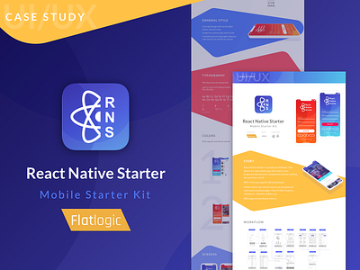 Case Study React Native Starter case study dashboard design graphic mobile style guide template ui ux