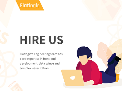 Hire Us branding design graphic hire illustration technology ui vector web