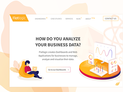 Flatlogic Website redesign angularjs bootstrap design gradient graphic design illustration interface react ui ux vector vue web