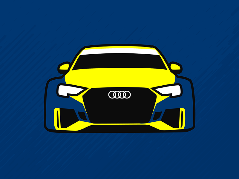 Audi RS3 LMS TCR Illustration livery car illustration racing