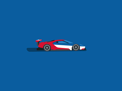 Ford GT Illustration ford illustration motorsport racing wec