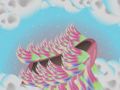 The Surreal Voyager abstract adobe illustrator art artistic boat clouds colorful creative creativity design fantasy geometric graphic design illustration sky stars surrealism vector visual art wings