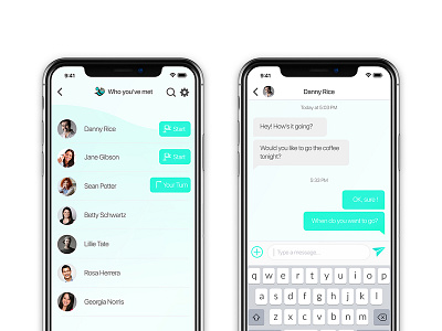 message app screen app design ui ux