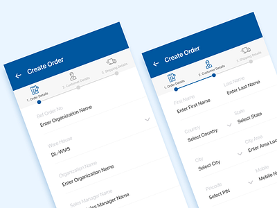 Create Order Screen Design  (Dribbble Shot Hd)