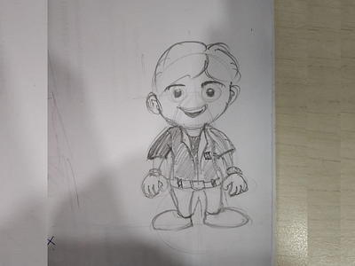 Cartoon Happy Boy boy game character design drawing icon illustration skecth