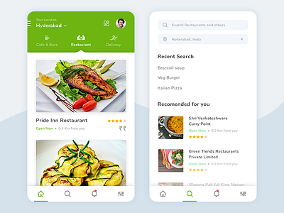 Food Express Part 2 app colors food foodie green non veg veg