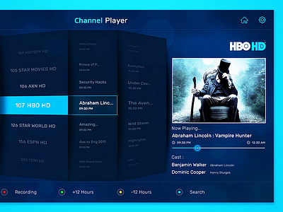 Channel Player android tv player dth player tv