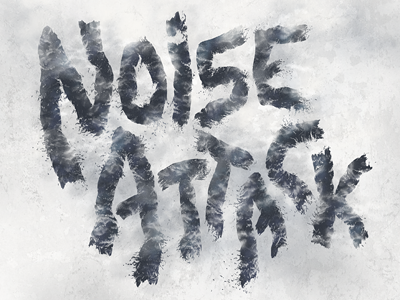 Noise Attack gig poster lettering poster typo typography