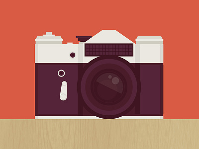 Camera camera flat icon illustration vector