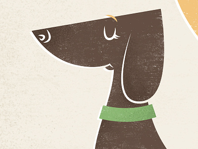 Dachshund animal cartoon cute dachshund dog etsy funny illustration vector vintage weiner