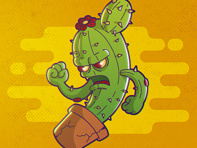 Mean Cactus cactus cartoon design illustration illustration art illustrator vector vectorart vectors