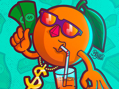 Zorieuq, the Orange cartoon character character design characterdesign design drawing illustration illustrator orange vector vectorart vectors