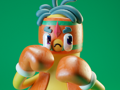 Wuffy, the Fluffy 3d 3d art 3d artist cartoon character cinema 4d cinema4d illustration