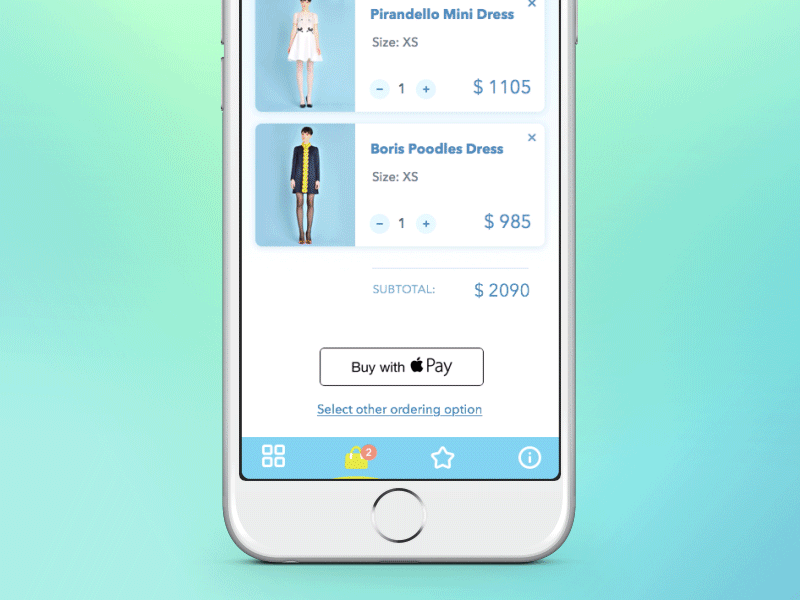 Apple Pay and Fashion animation apple pay cart e commerce fashion ios payment principle shop shopping cart ui ux