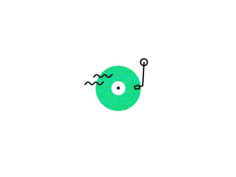 Record lover animation ae after effects animation character flat gif illustration motion design music record
