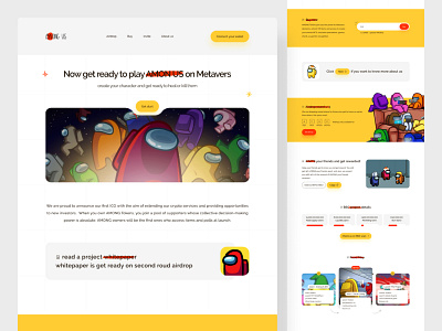 Landing Page Introducing a Token app design game illustration token ui uiux ux web