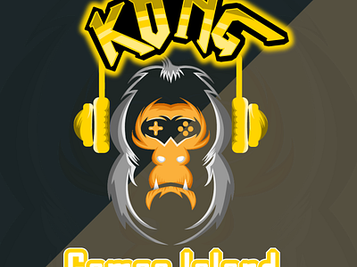 Kong Games Island logo branding design graphic design icon illustration logo typography vector