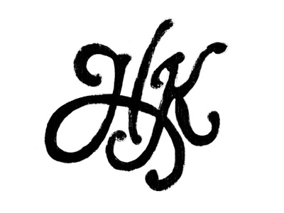 Hash Knife apparel brand branding handdrawn lettering process typography