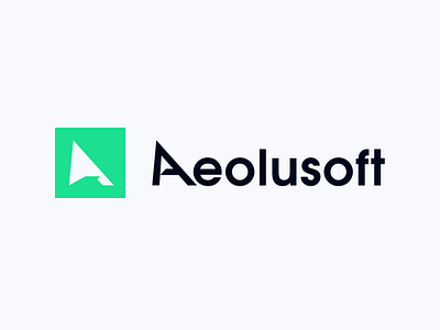Aeolusoft - Logo branding clean corporate digital logo logodesign logotype modern