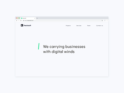 Aeolusoft - Web page branding clean corporate design digital logo modern typography ui web