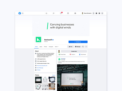 Aeolusoft - Social Media brad branding clean corporate digital facebook logo modern socialmedia web