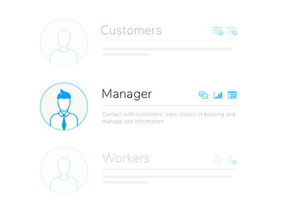 Roles of users WIP appshell avatar icon list manager person placeholder profile user wip