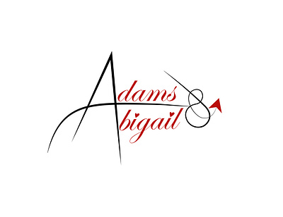 Adams & Abigail typo logo for fashion house brand branding design fashion logo graphic design illustration logo logo design typography vector