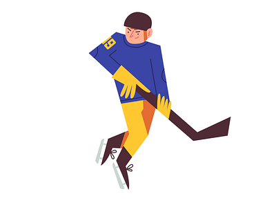 Hockey Player bra branding design graphic design hockey illustration illustrator sport vector