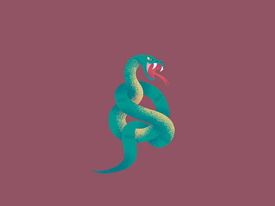 Snake animals design dragon graphic design green illustration illustrator nature snake texture vector