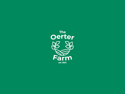 The Oerter Farm branding buisness countryside design family farm graphic design green illustration illustrator logo nature vector white