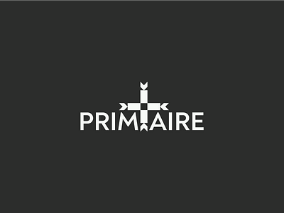 Primaire Company brand branding business clothes cross design graphic design identity illustration illustrator jewelry logo logo design men minimalist typography vector