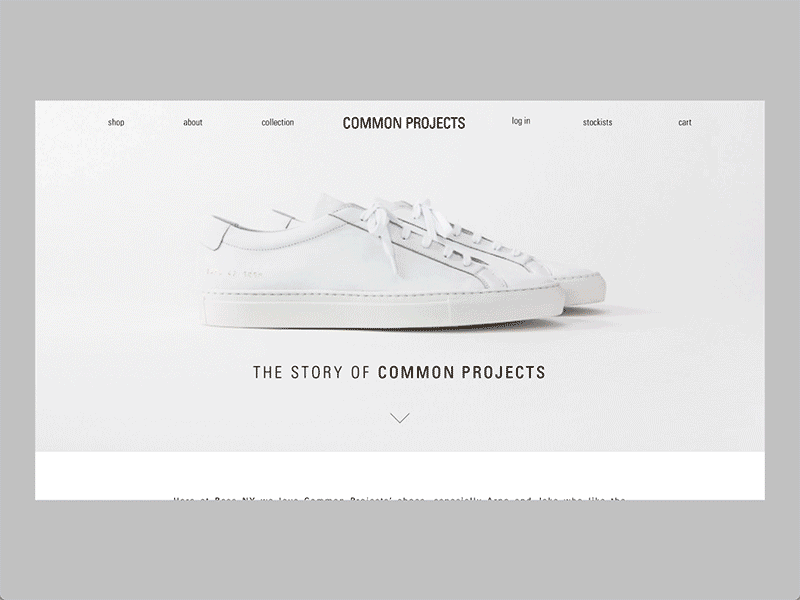 Etude : Common Projects