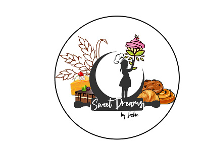 Sweet Dreams by Jackie branding logo pastry sweets