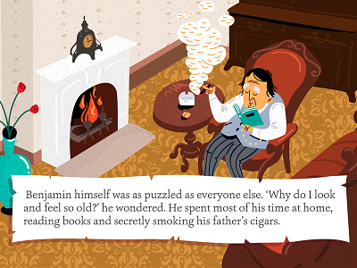 benjamin button1 animation book character children childrens book illustration literature vector