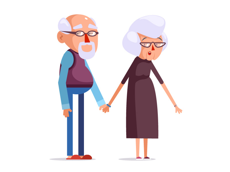 Download Grandma, Grandpa by Csaba Khilenberg on Dribbble