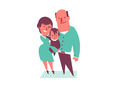Family3 child dad family father happy illustration kid mom mother parents