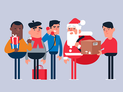 Santa's Job animation beard christmas claus gift holiday present santa winter
